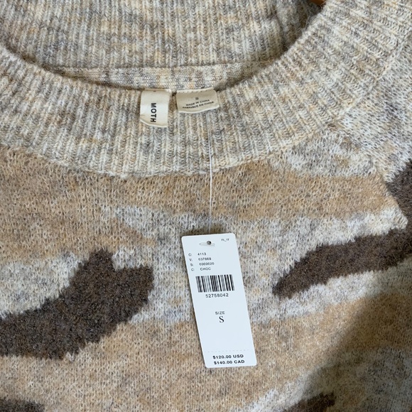 Anthropologie Moth Marjorie Camo Sweater - Picture 7 of 16